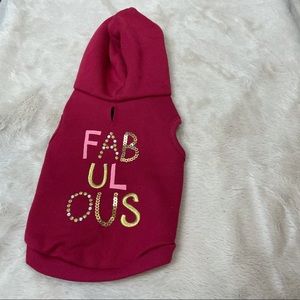 Fabulous sequin Dog Hoodie S